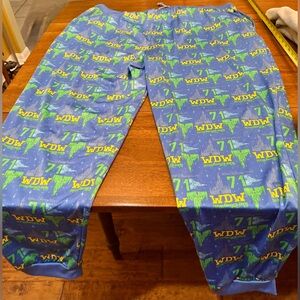 Disney Adult Pajama Bottoms - Blue and Green